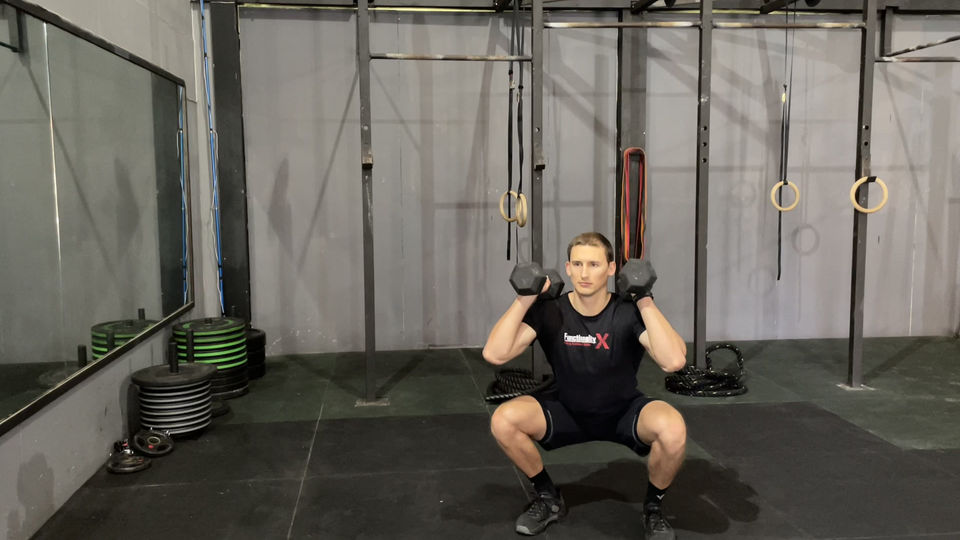 Front Rack Dumbbell Squat
